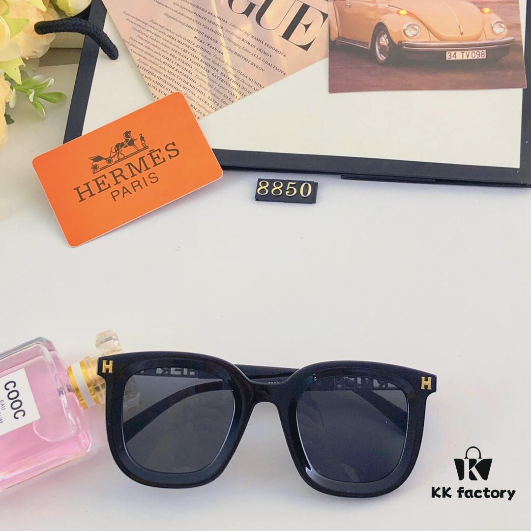 6931af12ccd8ab3d7afa31d1 Hermes Fashion Sunglasses New Arrival Metal Temples High-Quality Slimming Sunglasses with H Logo, Street Snap Influencer Glasses