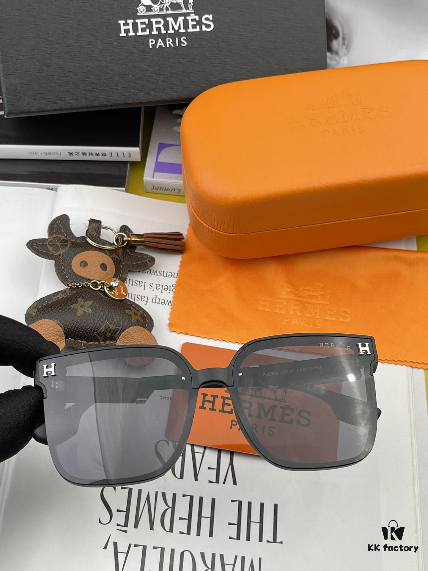 6931af15ccd8ab3d7afa3202 HERMES Original Polarized Series Sunglasses H2290 - Luxury Square Frame Designer Shades