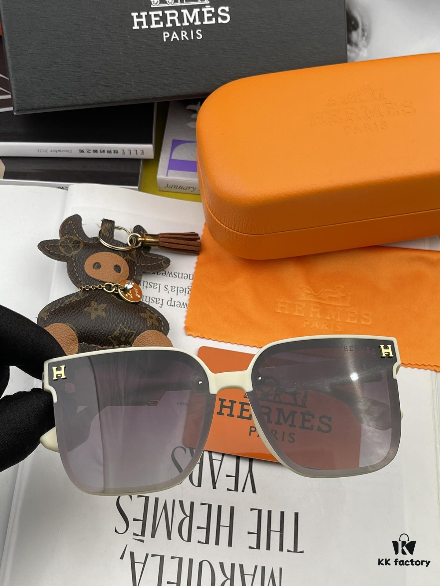 6931af15ccd8ab3d7afa3203 HERMES Original Polarized Series Sunglasses H2290 - Luxury Square Frame Designer Shades