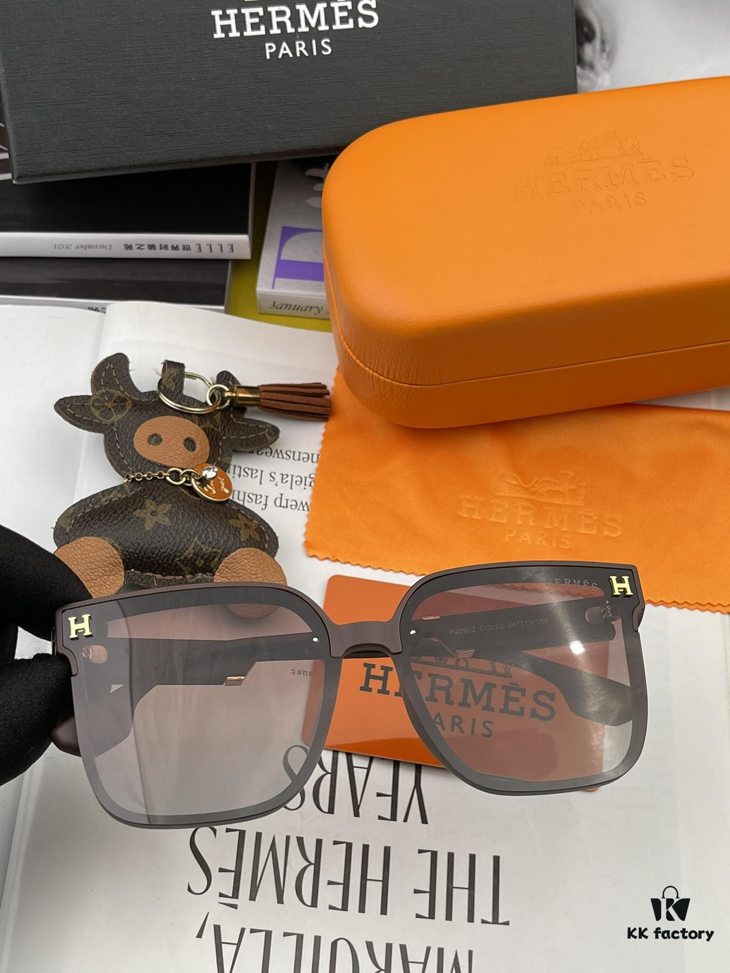 6931af15ccd8ab3d7afa3204 HERMES Original Polarized Series Sunglasses H2290 - Luxury Square Frame Designer Shades