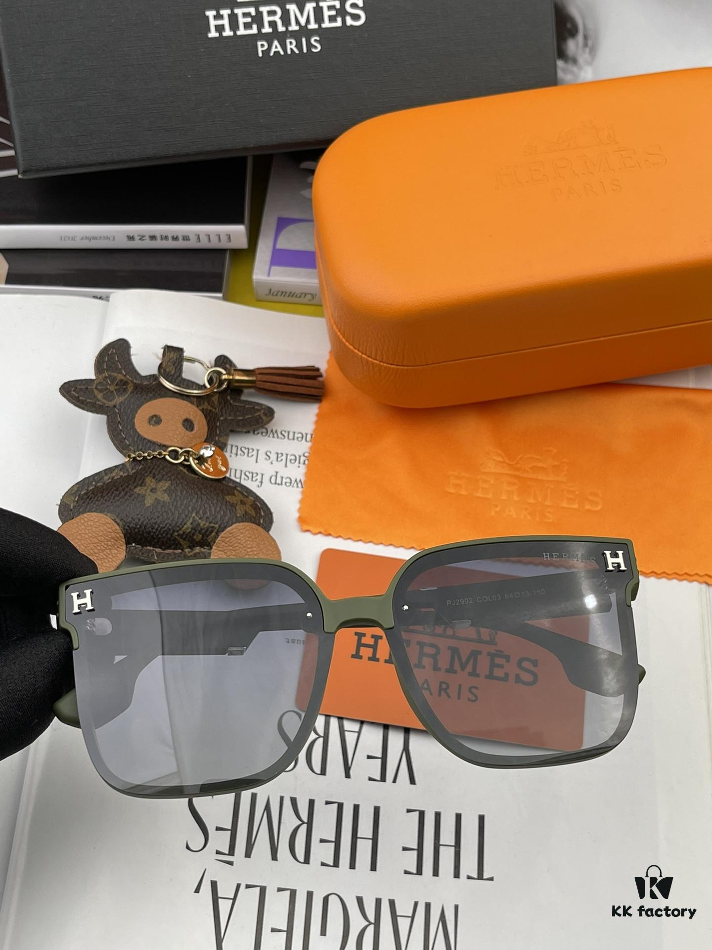 6931af16ccd8ab3d7afa3205 HERMES Original Polarized Series Sunglasses H2290 - Luxury Square Frame Designer Shades