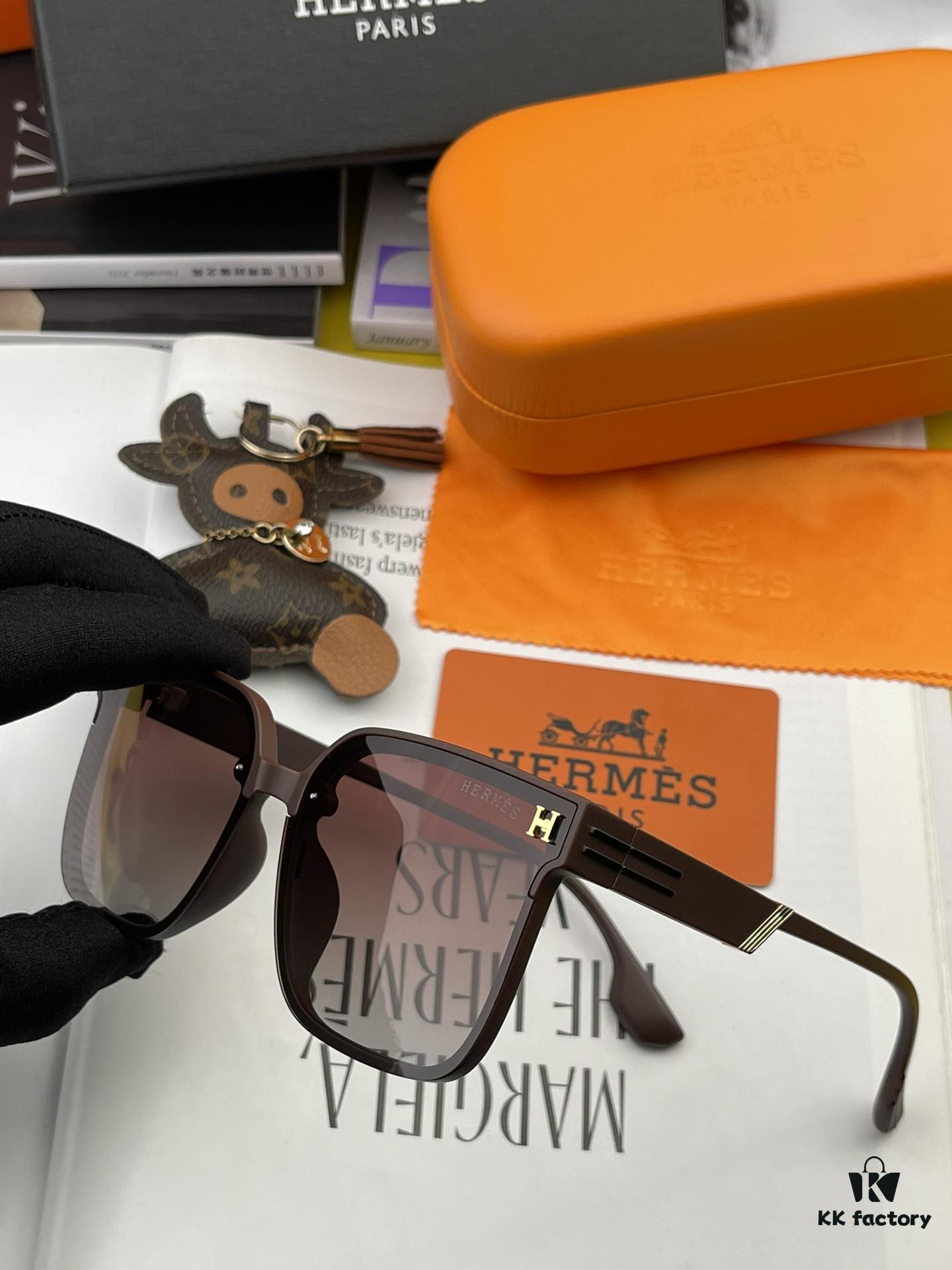 6931af16ccd8ab3d7afa3206 HERMES Original Polarized Series Sunglasses H2290 - Luxury Square Frame Designer Shades