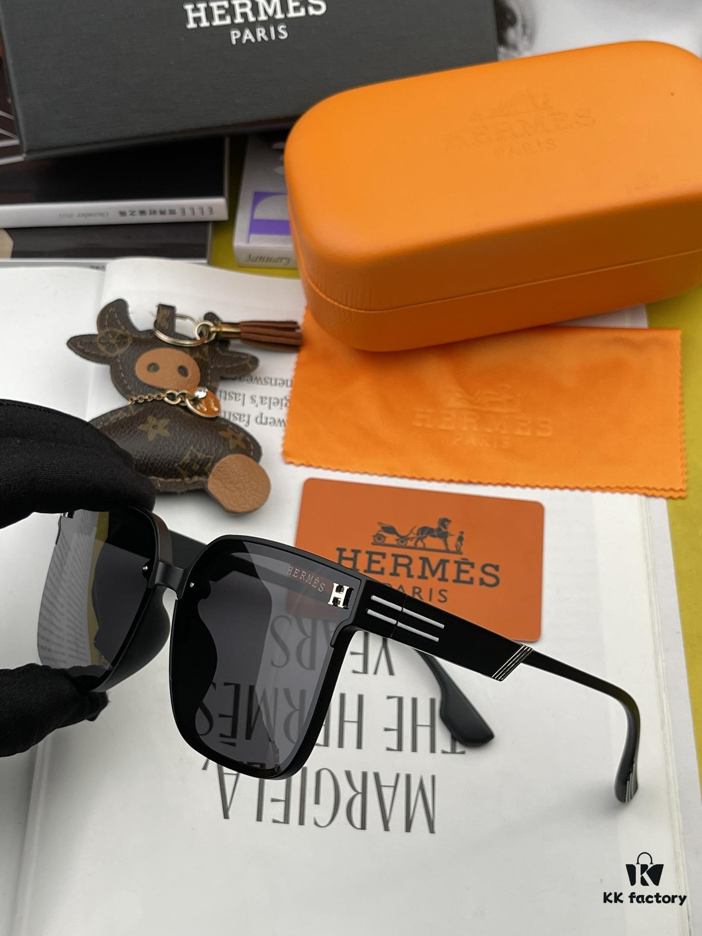 6931af16ccd8ab3d7afa3209 HERMES Original Polarized Series Sunglasses H2290 - Luxury Square Frame Designer Shades