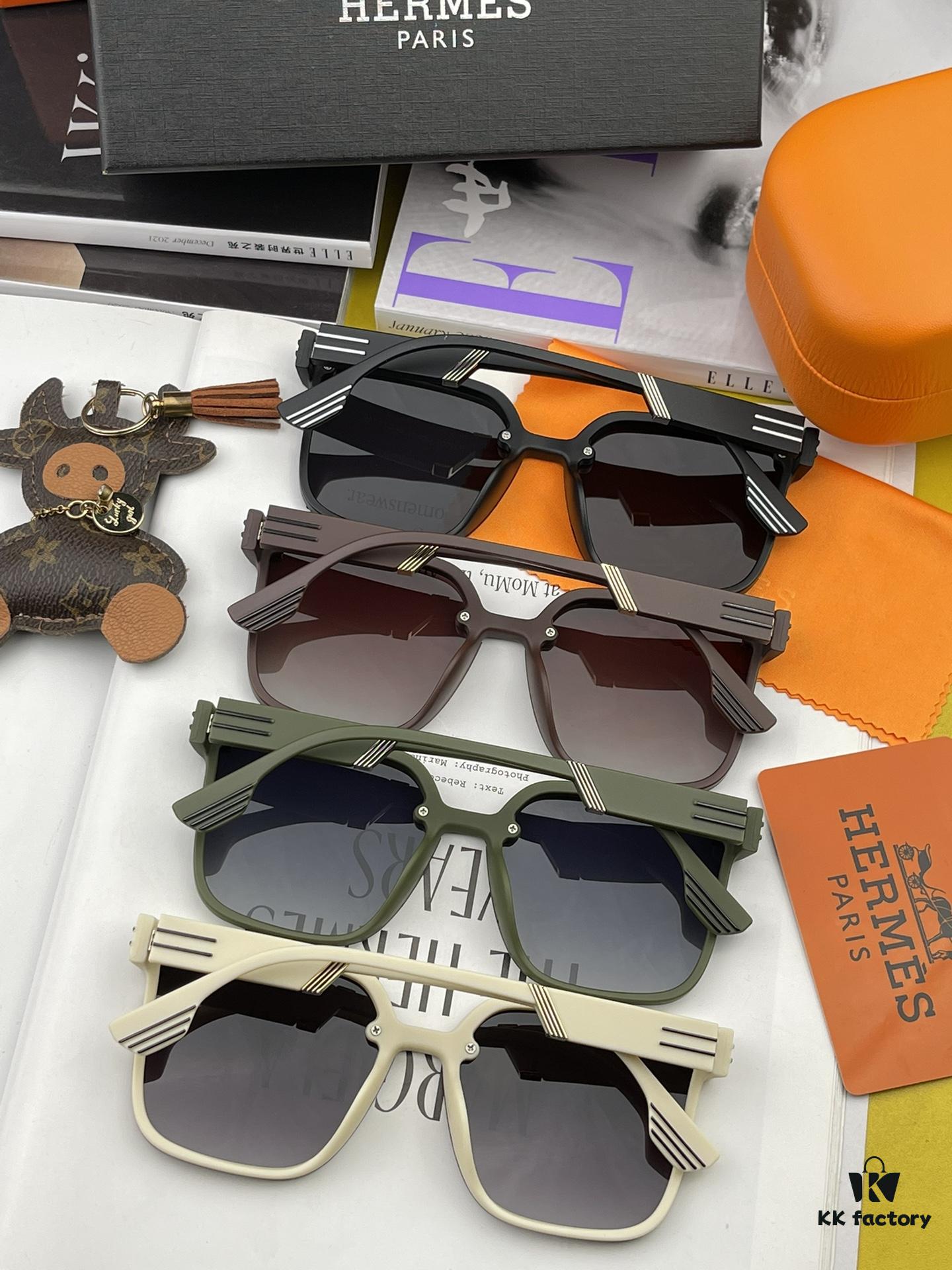 6931af16ccd8ab3d7afa320a HERMES Original Polarized Series Sunglasses H2290 - Luxury Square Frame Designer Shades
