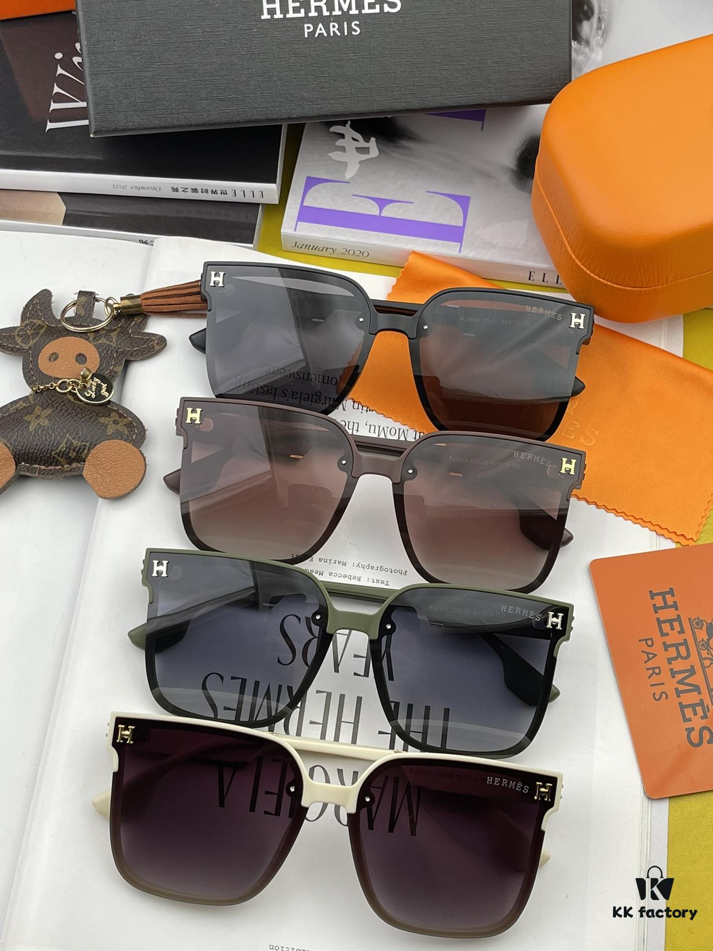6931af16ccd8ab3d7afa320b HERMES Original Polarized Series Sunglasses H2290 - Luxury Square Frame Designer Shades