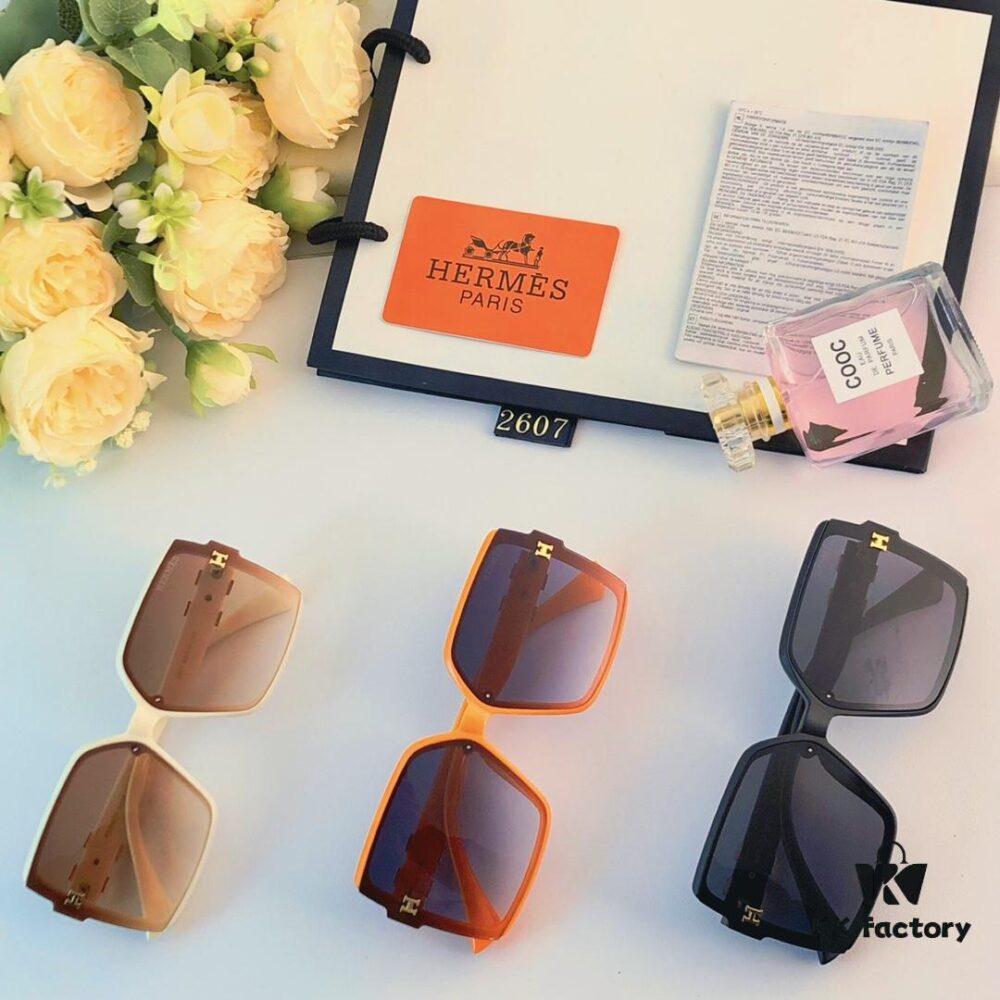 6931af1bccd8ab3d7afa3254 Hermes New Arrival Sunglasses UV Protection Oversized Women's Sun Glasses European and American Style Cross-border Fashion Trendy Shades