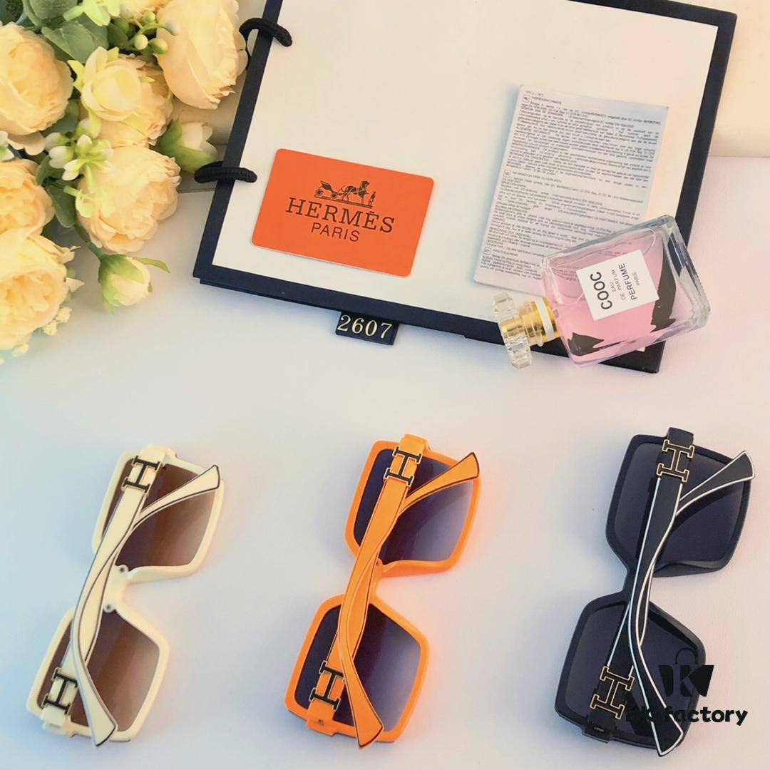 6931af1bccd8ab3d7afa3255 Hermes New Arrival Sunglasses UV Protection Oversized Women's Sun Glasses European and American Style Cross-border Fashion Trendy Shades