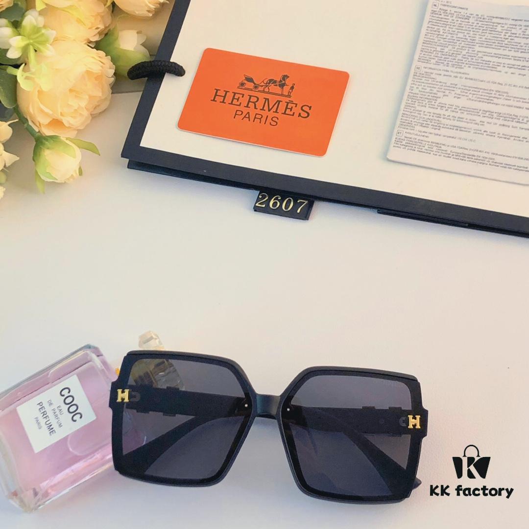 6931af1cccd8ab3d7afa325b Hermes New Arrival Sunglasses UV Protection Oversized Women's Sun Glasses European and American Style Cross-border Fashion Trendy Shades