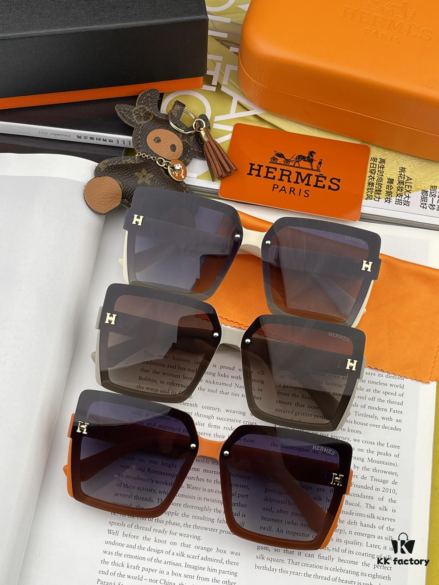 6931af1eccd8ab3d7afa3280 HERMES Spring 2023 New Arrival Original Luxury Square Sunglasses H1245