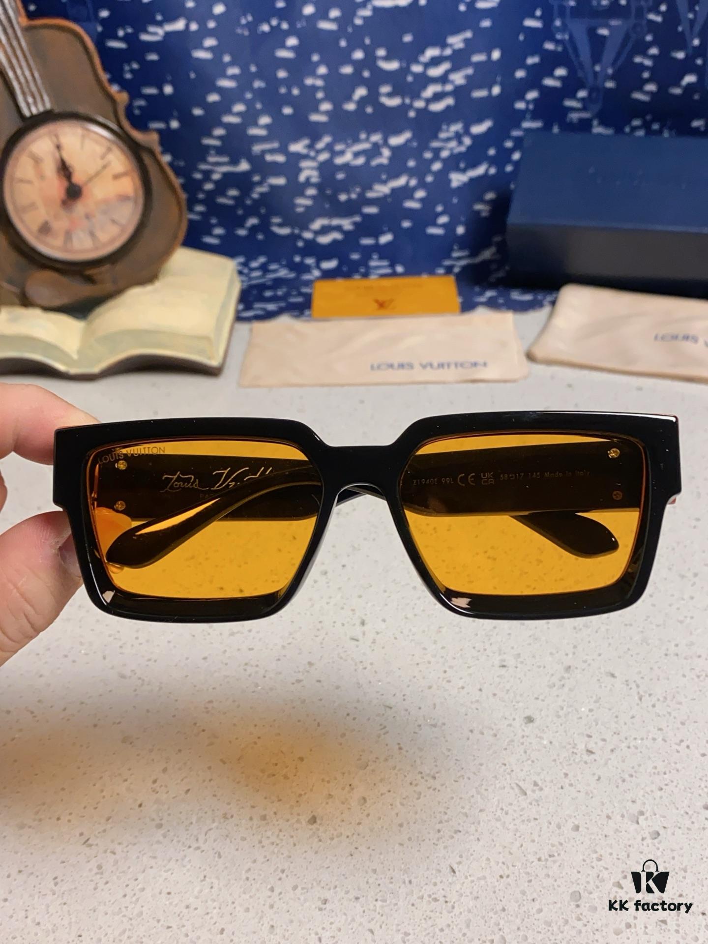 6931af24ccd8ab3d7afa32d8 LOUIS VUITTON Lv2025 New Millionaire Square Frame Sunglasses Unisex European and American Style Colorful Fashionable Sunglasses M96006