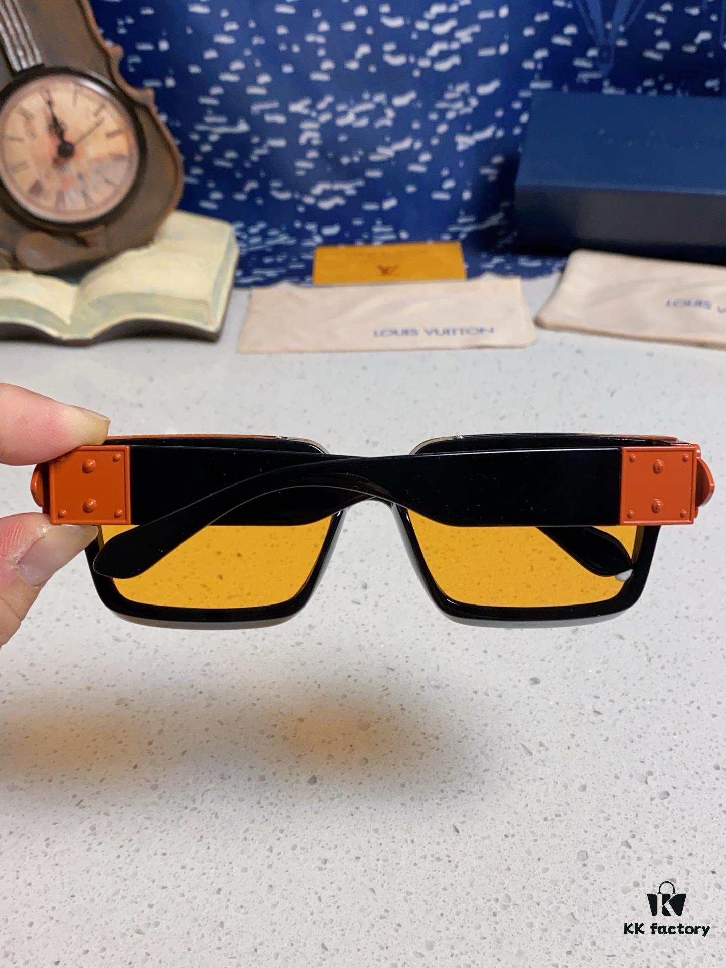 6931af25ccd8ab3d7afa32d9 LOUIS VUITTON Lv2025 New Millionaire Square Frame Sunglasses Unisex European and American Style Colorful Fashionable Sunglasses M96006