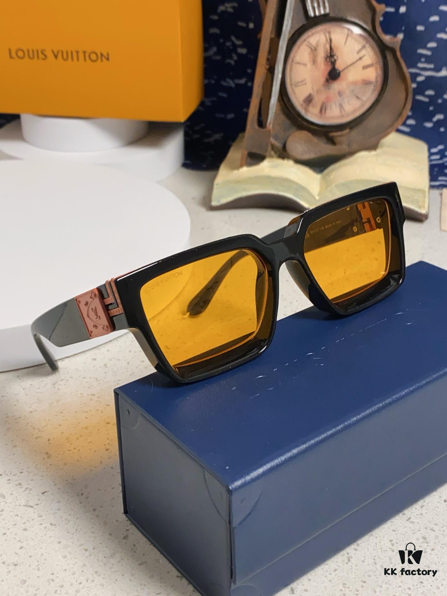 6931af25ccd8ab3d7afa32de LOUIS VUITTON Lv2025 New Millionaire Square Frame Sunglasses Unisex European and American Style Colorful Fashionable Sunglasses M96006