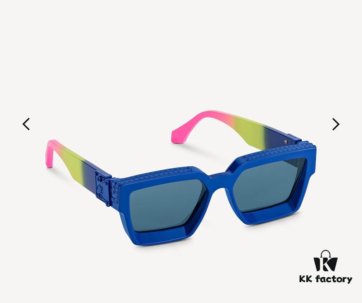 6931af25ccd8ab3d7afa32e0 LOUIS VUITTON Lv2025 New Millionaire Square Frame Sunglasses Unisex European and American Style Colorful Fashionable Sunglasses M96006