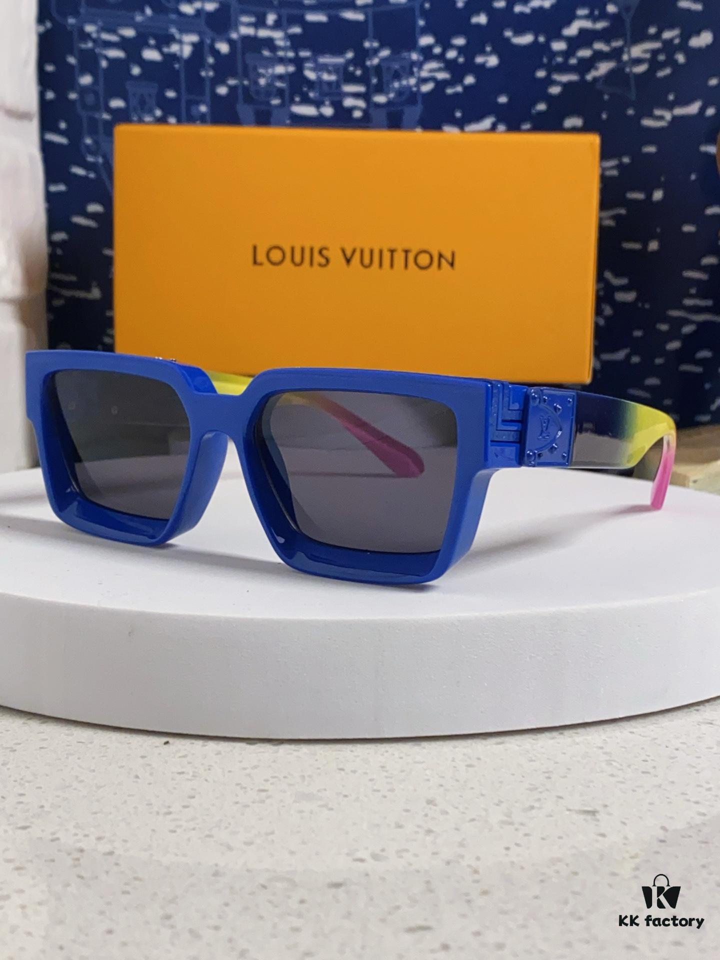 6931af25ccd8ab3d7afa32e1 LOUIS VUITTON Lv2025 New Millionaire Square Frame Sunglasses Unisex European and American Style Colorful Fashionable Sunglasses M96006