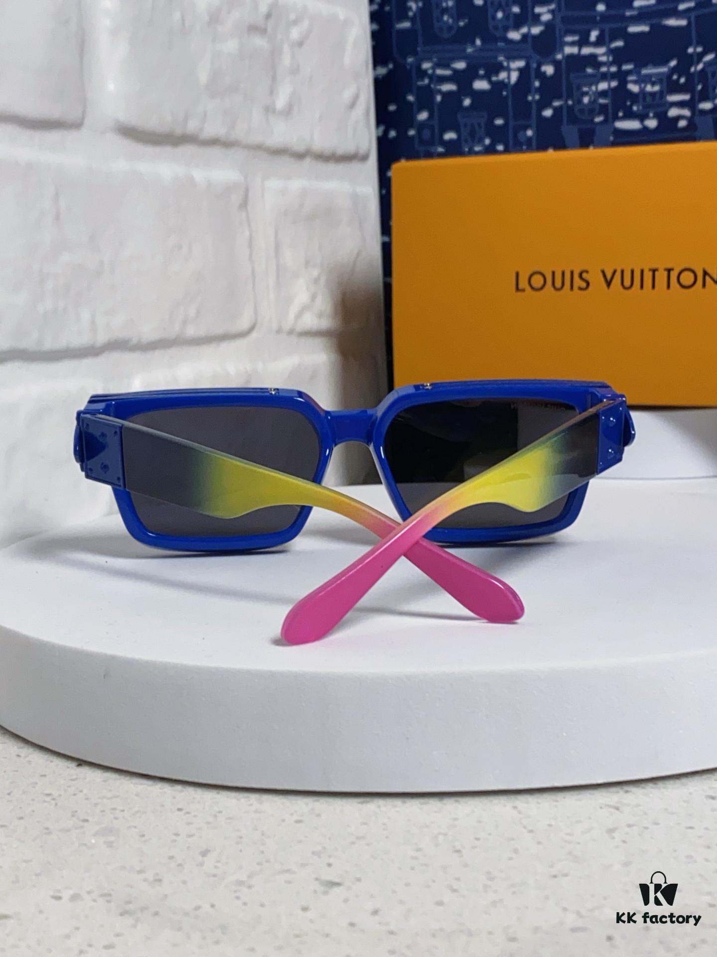 6931af25ccd8ab3d7afa32e3 LOUIS VUITTON Lv2025 New Millionaire Square Frame Sunglasses Unisex European and American Style Colorful Fashionable Sunglasses M96006