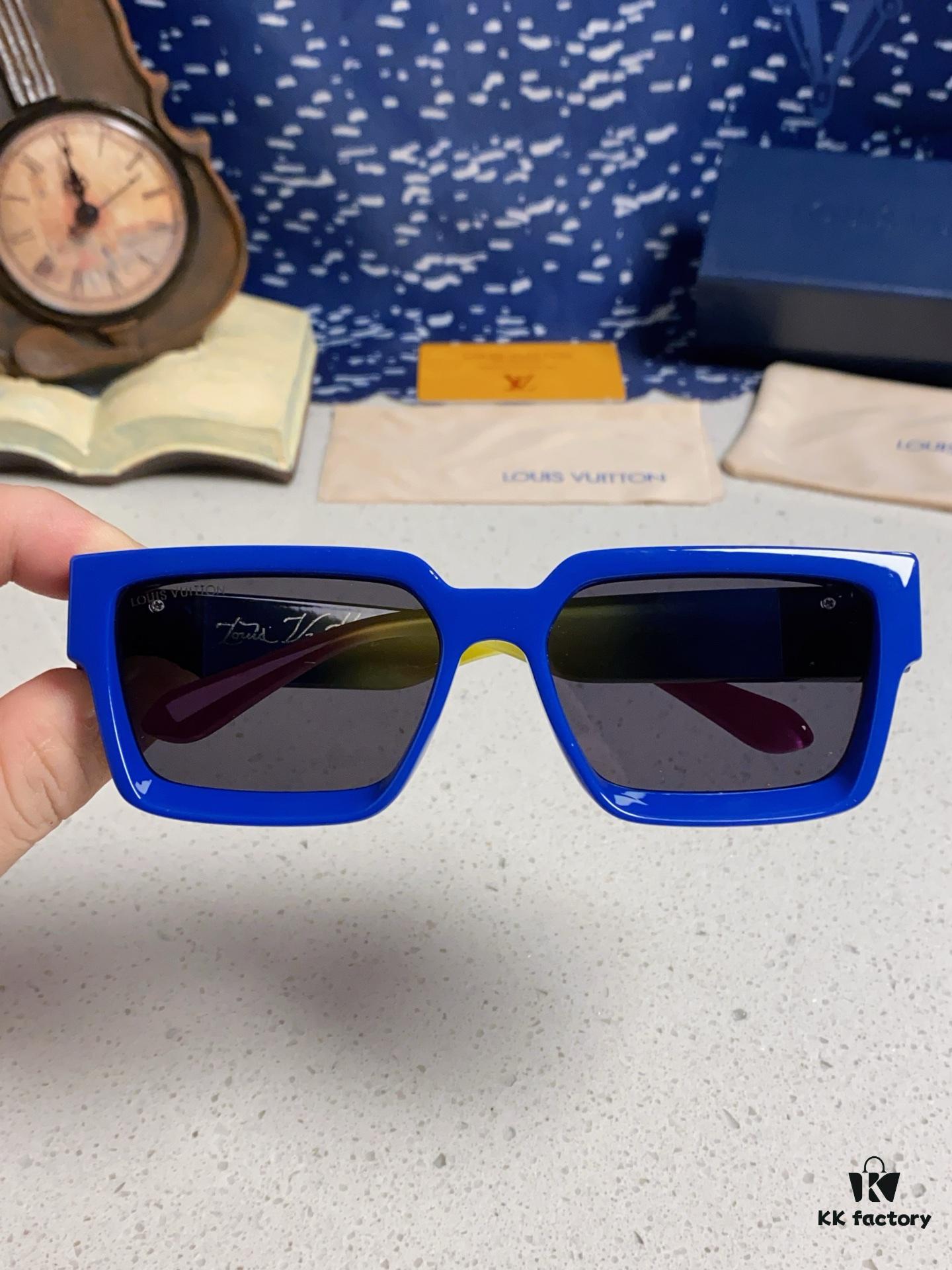 6931af25ccd8ab3d7afa32e4 LOUIS VUITTON Lv2025 New Millionaire Square Frame Sunglasses Unisex European and American Style Colorful Fashionable Sunglasses M96006