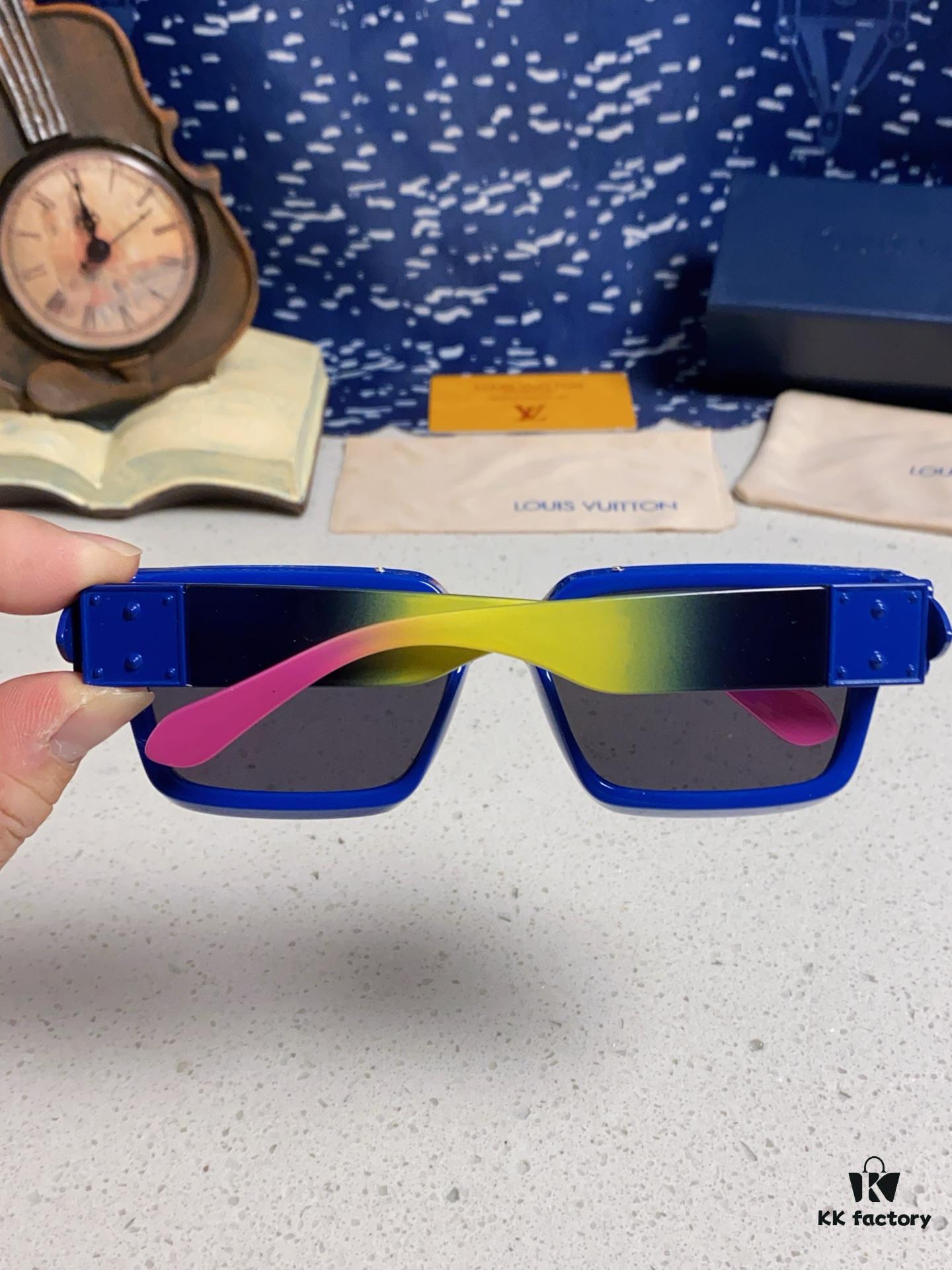 6931af26ccd8ab3d7afa32e5 LOUIS VUITTON Lv2025 New Millionaire Square Frame Sunglasses Unisex European and American Style Colorful Fashionable Sunglasses M96006