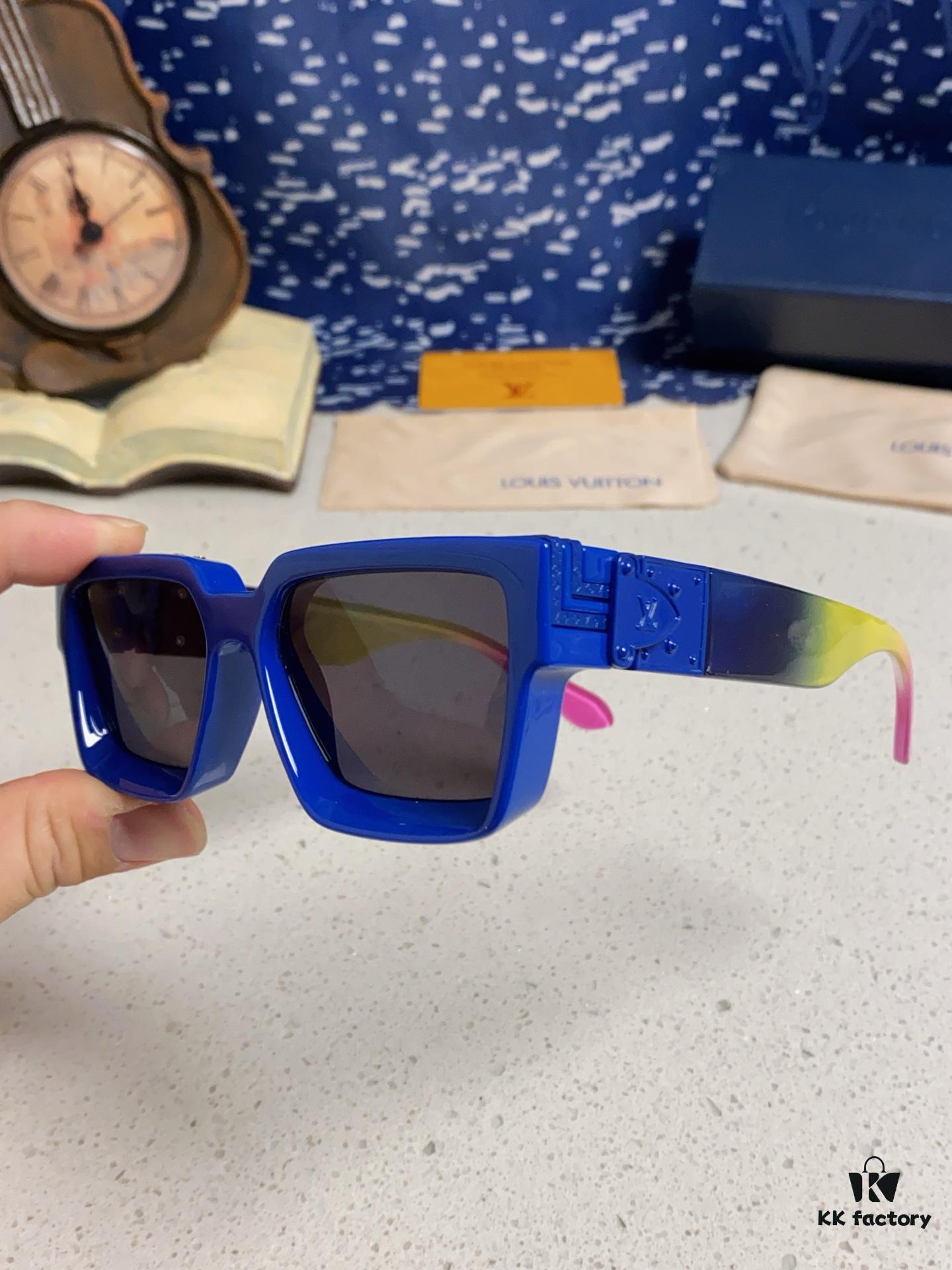 6931af26ccd8ab3d7afa32e6 LOUIS VUITTON Lv2025 New Millionaire Square Frame Sunglasses Unisex European and American Style Colorful Fashionable Sunglasses M96006