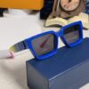 6931af26ccd8ab3d7afa32ea LOUIS VUITTON Lv2025 New Millionaire Square Frame Sunglasses Unisex European and American Style Colorful Fashionable Sunglasses M96006
