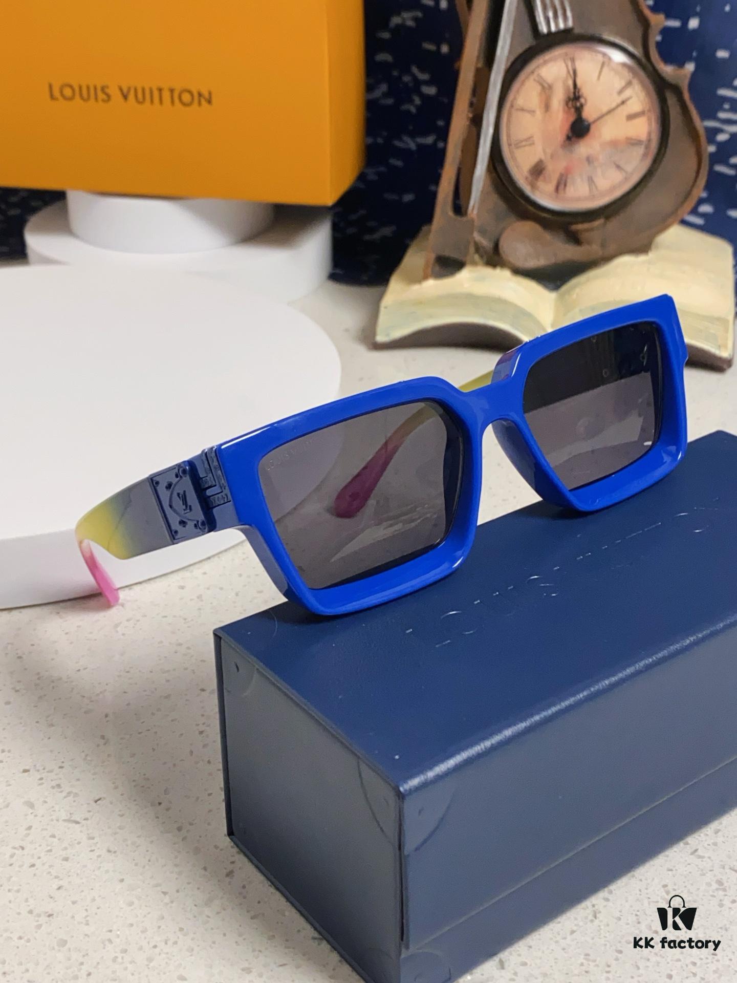 6931af26ccd8ab3d7afa32ea LOUIS VUITTON Lv2025 New Millionaire Square Frame Sunglasses Unisex European and American Style Colorful Fashionable Sunglasses M96006