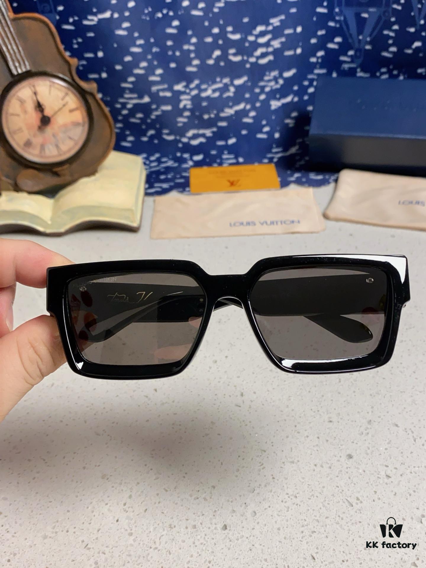 6931af26ccd8ab3d7afa32ee LOUIS VUITTON Lv2025 New Millionaire Square Frame Sunglasses Unisex European and American Style Colorful Fashionable Sunglasses M96006