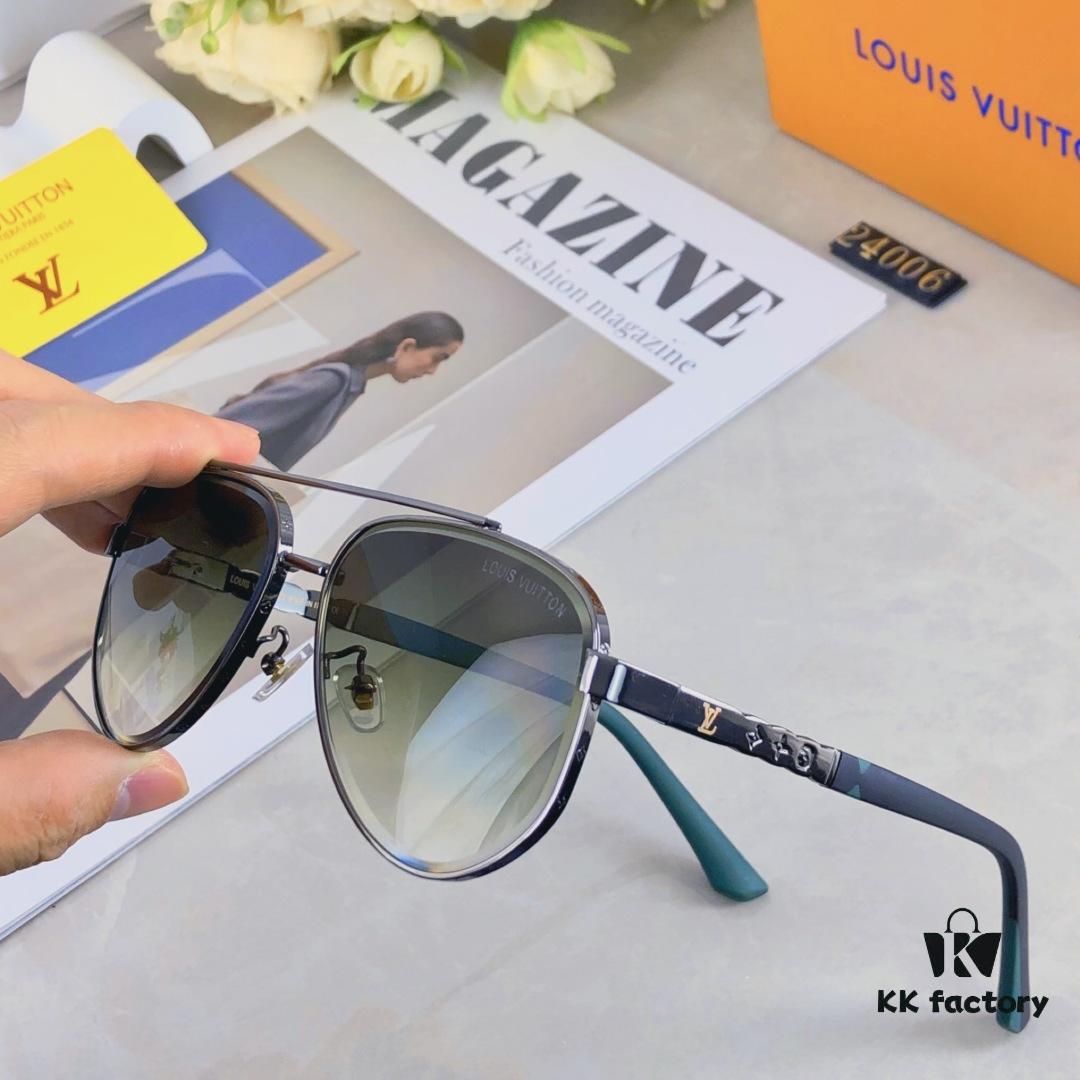 6931af42ccd8ab3d7afa346b Louis Vuitton Unisex Retro Pilot Sunglasses, Stylish Sun Protection Glasses for Couples, Fashionable Vintage Look for Street Photography, Travel and Outdoor Use
