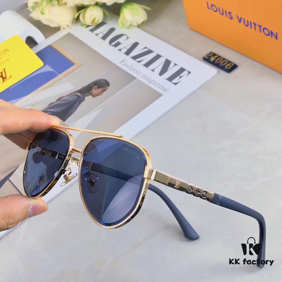 6931af42ccd8ab3d7afa346c Louis Vuitton Unisex Retro Pilot Sunglasses, Stylish Sun Protection Glasses for Couples, Fashionable Vintage Look for Street Photography, Travel and Outdoor Use