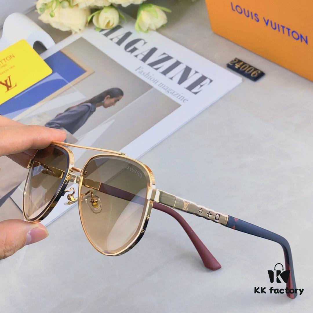 6931af42ccd8ab3d7afa346d Louis Vuitton Unisex Retro Pilot Sunglasses, Stylish Sun Protection Glasses for Couples, Fashionable Vintage Look for Street Photography, Travel and Outdoor Use