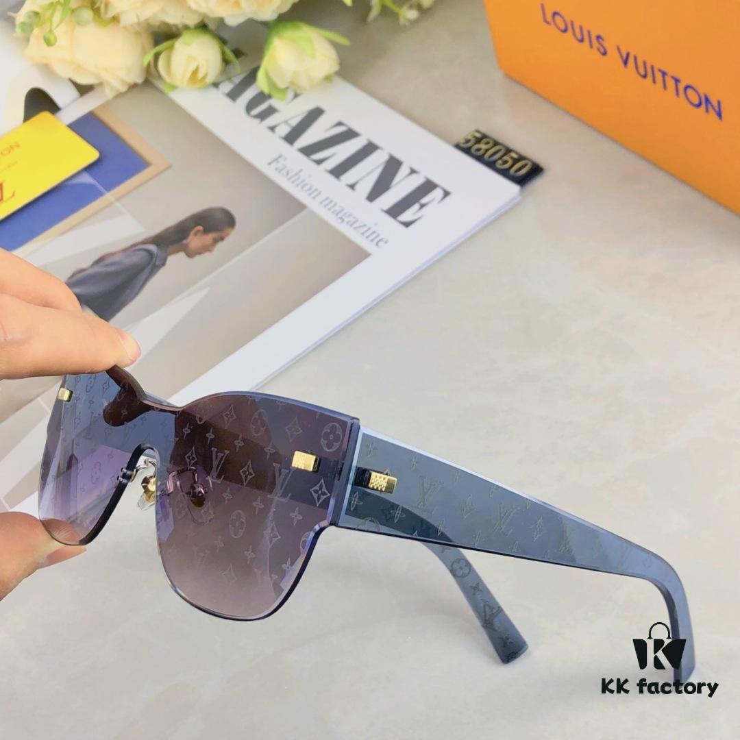 6931af42ccd8ab3d7afa3473 Louis Vuitton 2025 New Arrival Monogram Cut-out Letter Women's Sunglasses, Premium Printed Fashion Sun Glasses, Influencer Favorite on Xiaohongshu and TikTok