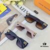 6931af43ccd8ab3d7afa3483 Louis Vuitton Vintage-Inspired Transparent Brown Square Sunglasses, Trendy Round-Face Slimming Design, Influencer Favorite on Xiaohongshu, Stylish Oversized Eyewear