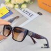 6931af43ccd8ab3d7afa3484 Louis Vuitton Vintage-Inspired Transparent Brown Square Sunglasses, Trendy Round-Face Slimming Design, Influencer Favorite on Xiaohongshu, Stylish Oversized Eyewear