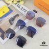 6931af44ccd8ab3d7afa348a Louis Vuitton 2025 New Arrival Xiaohongshu Influencer Style Sunglasses for Women, Slimming Metal Square Frame Light-Colored Sunglasses, Korean Street Snap Eyewear