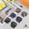 6931af44ccd8ab3d7afa348b Louis Vuitton 2025 New Arrival Xiaohongshu Influencer Style Sunglasses for Women, Slimming Metal Square Frame Light-Colored Sunglasses, Korean Street Snap Eyewear