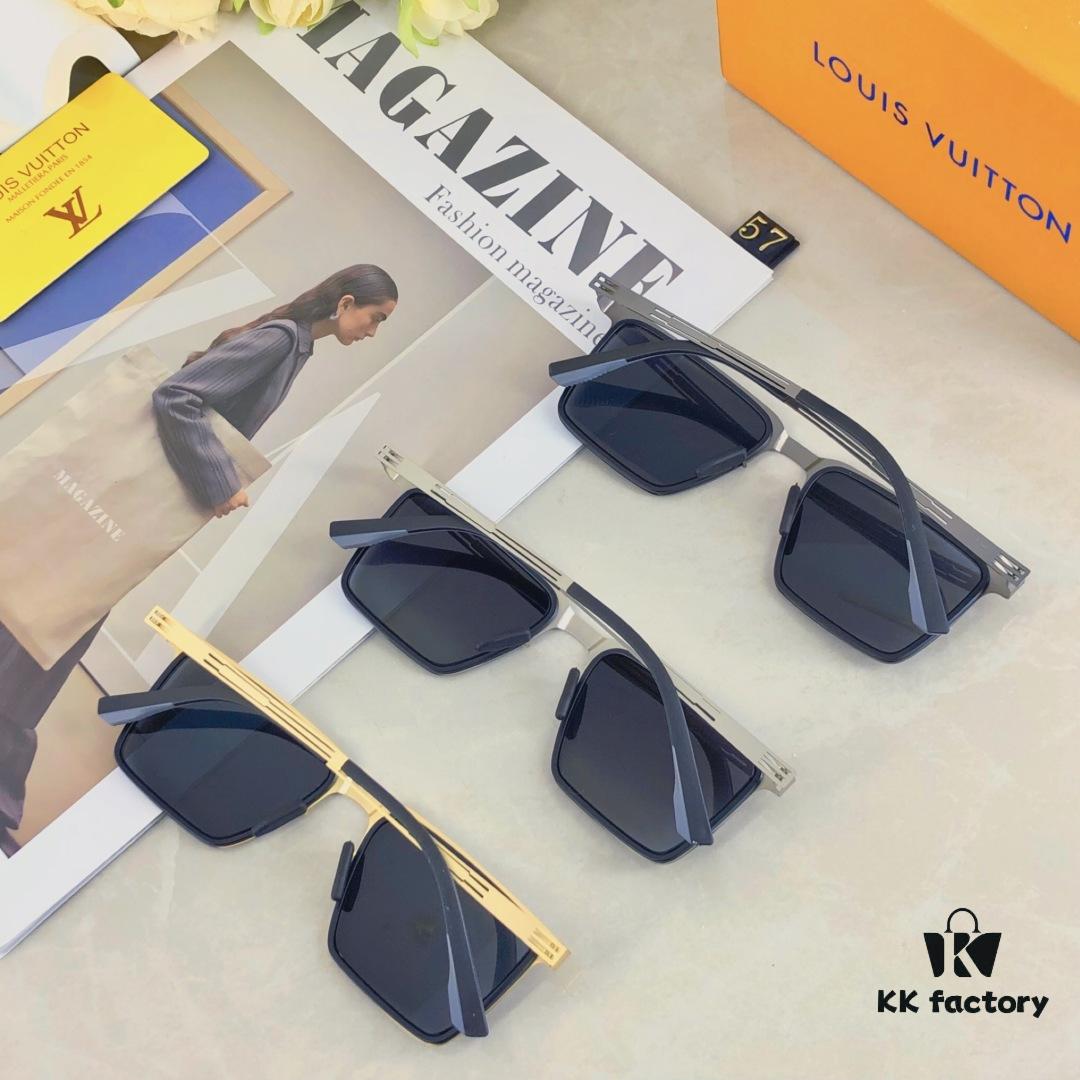 6931af45ccd8ab3d7afa349d Louis Vuitton 2025 New Square Korean-Style Rigid Steel Nylon Frame Polarized Sunglasses Unisex Driving Stylish UV Protection Eyewear