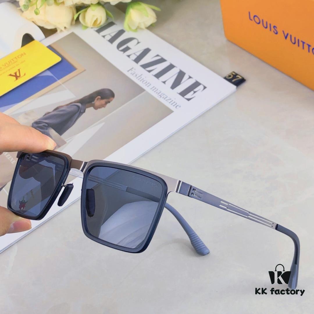 6931af45ccd8ab3d7afa349e Louis Vuitton 2025 New Square Korean-Style Rigid Steel Nylon Frame Polarized Sunglasses Unisex Driving Stylish UV Protection Eyewear