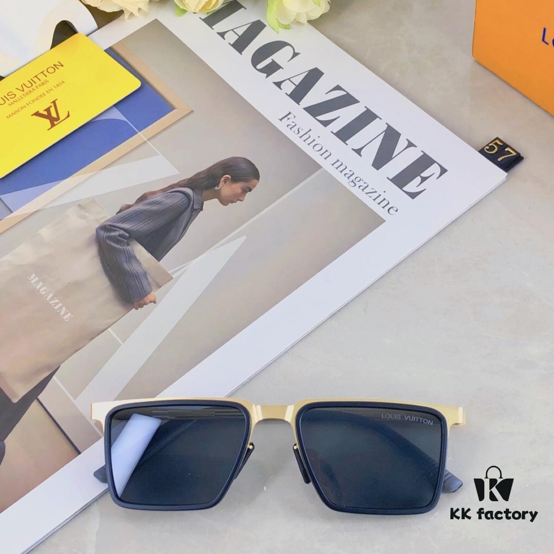 6931af45ccd8ab3d7afa34a1 Louis Vuitton 2025 New Square Korean-Style Rigid Steel Nylon Frame Polarized Sunglasses Unisex Driving Stylish UV Protection Eyewear