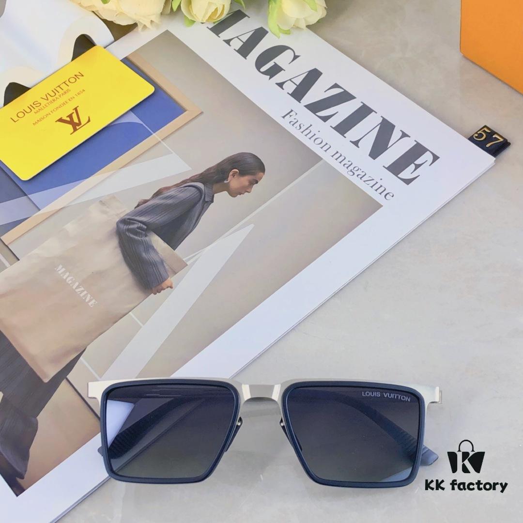 6931af46ccd8ab3d7afa34a2 Louis Vuitton 2025 New Square Korean-Style Rigid Steel Nylon Frame Polarized Sunglasses Unisex Driving Stylish UV Protection Eyewear