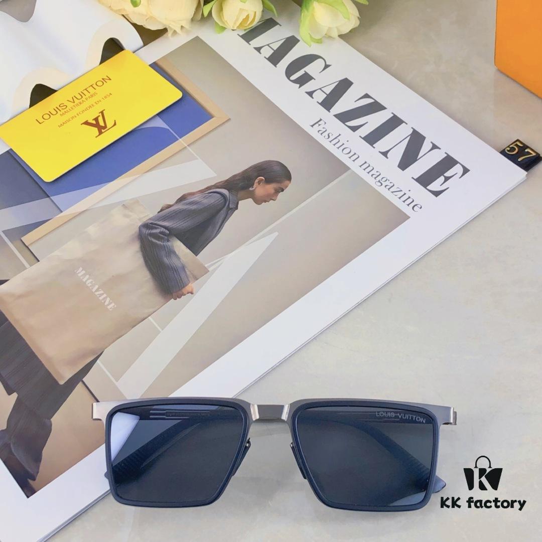 6931af46ccd8ab3d7afa34a3 Louis Vuitton 2025 New Square Korean-Style Rigid Steel Nylon Frame Polarized Sunglasses Unisex Driving Stylish UV Protection Eyewear