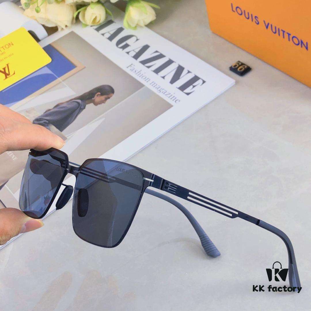 6931af47ccd8ab3d7afa34bd Louis Vuitton New Arrival Nylon Polarized Sunglasses for Men, Korean-Style Fashion Square UV Protection Shades, Driving Sun Glasses