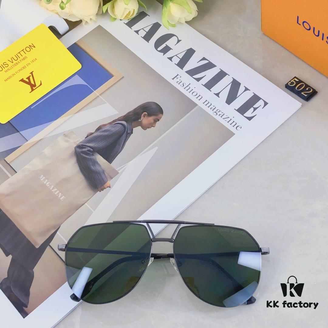 6931af48ccd8ab3d7afa34c4 Louis Vuitton New Arrival Nylon Fashion Double-Bridge Sunglasses Pilot Polarized Sunglasses for Men Outdoor Fishing Frog Eye Glasses