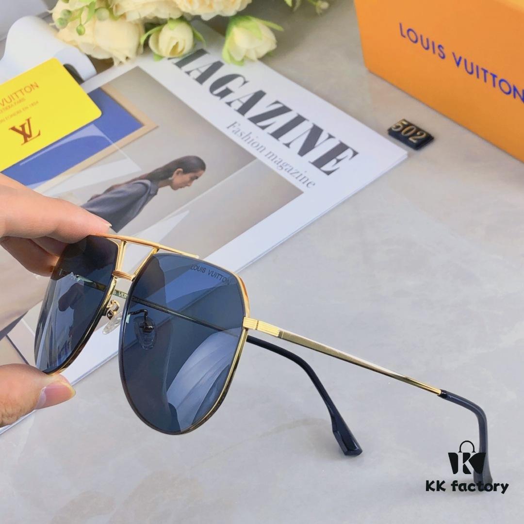 6931af48ccd8ab3d7afa34c6 Louis Vuitton New Arrival Nylon Fashion Double-Bridge Sunglasses Pilot Polarized Sunglasses for Men Outdoor Fishing Frog Eye Glasses