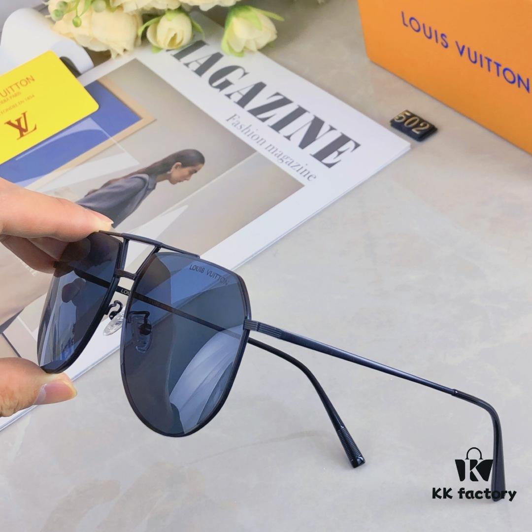 6931af48ccd8ab3d7afa34c7 Louis Vuitton New Arrival Nylon Fashion Double-Bridge Sunglasses Pilot Polarized Sunglasses for Men Outdoor Fishing Frog Eye Glasses