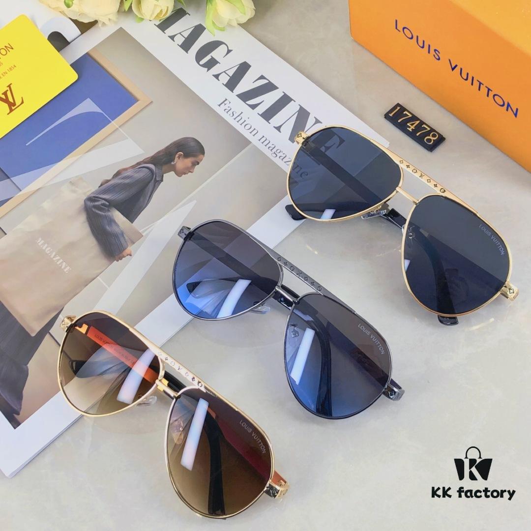 6931af48ccd8ab3d7afa34c9 Louis Vuitton Fashion Dual-Bridge Business Pilot Aviator Sunglasses Outdoor Sports Driving Shades