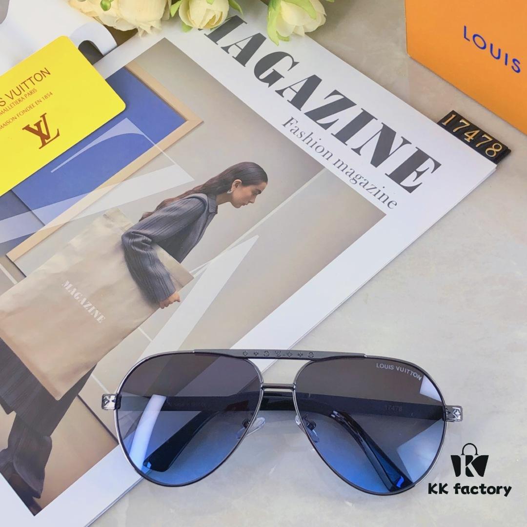 6931af48ccd8ab3d7afa34cc Louis Vuitton Fashion Dual-Bridge Business Pilot Aviator Sunglasses Outdoor Sports Driving Shades