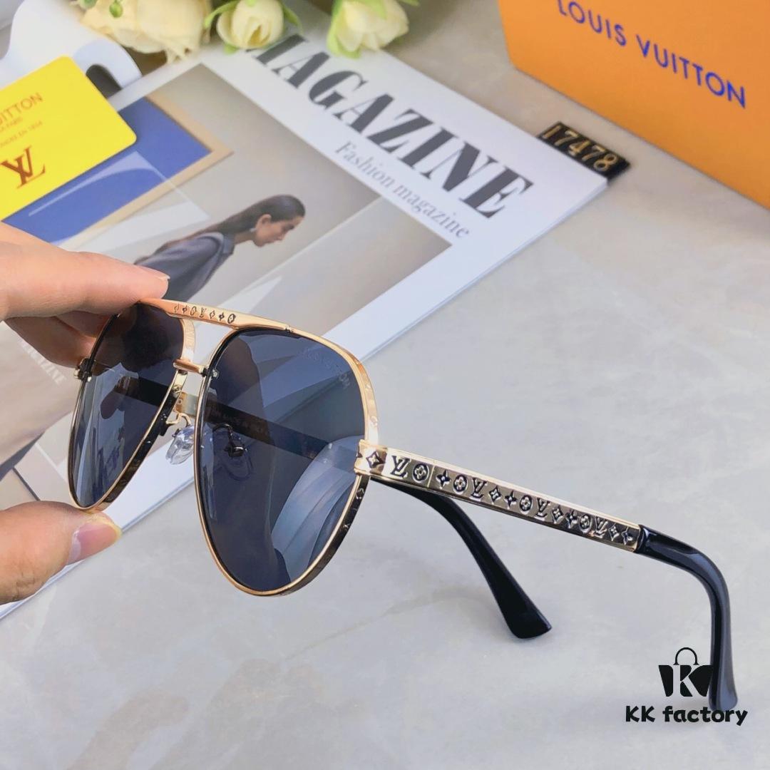 6931af49ccd8ab3d7afa34cf Louis Vuitton Fashion Dual-Bridge Business Pilot Aviator Sunglasses Outdoor Sports Driving Shades