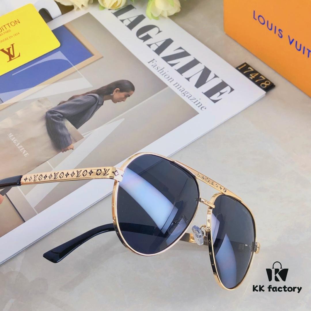 6931af49ccd8ab3d7afa34d1 Louis Vuitton Fashion Dual-Bridge Business Pilot Aviator Sunglasses Outdoor Sports Driving Shades
