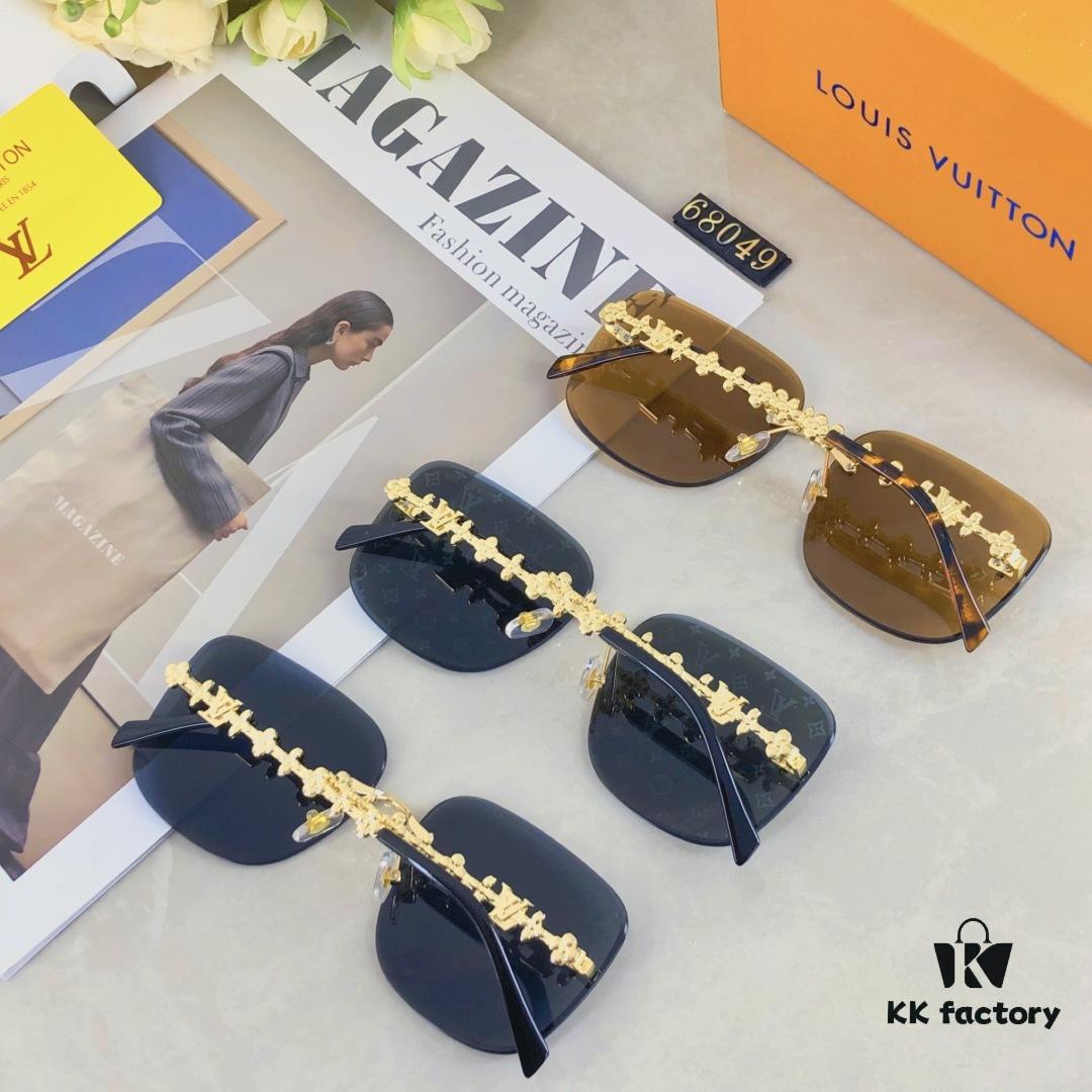 6931af4accd8ab3d7afa34dc Louis Vuitton New Arrival 2025 Unframed Sunglasses Metal Four-Leaf Clover Women's Sunglasses Fashion Trendy Eyewear