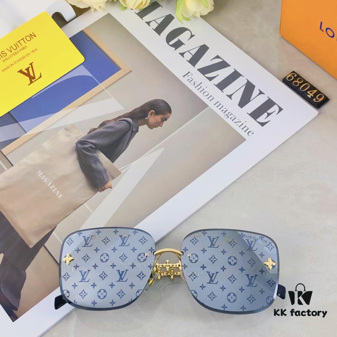 6931af4accd8ab3d7afa34e1 Louis Vuitton New Arrival 2025 Unframed Sunglasses Metal Four-Leaf Clover Women's Sunglasses Fashion Trendy Eyewear