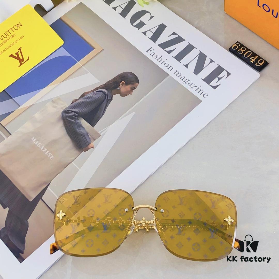 6931af4accd8ab3d7afa34e2 Louis Vuitton New Arrival 2025 Unframed Sunglasses Metal Four-Leaf Clover Women's Sunglasses Fashion Trendy Eyewear