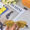 6931af4bccd8ab3d7afa34eb Louis Vuitton 2025 Luxury Women's Frameless Slimming Versatile Sunglasses, Clover Street Style Sun Glasses Featured on Xiaohongshu
